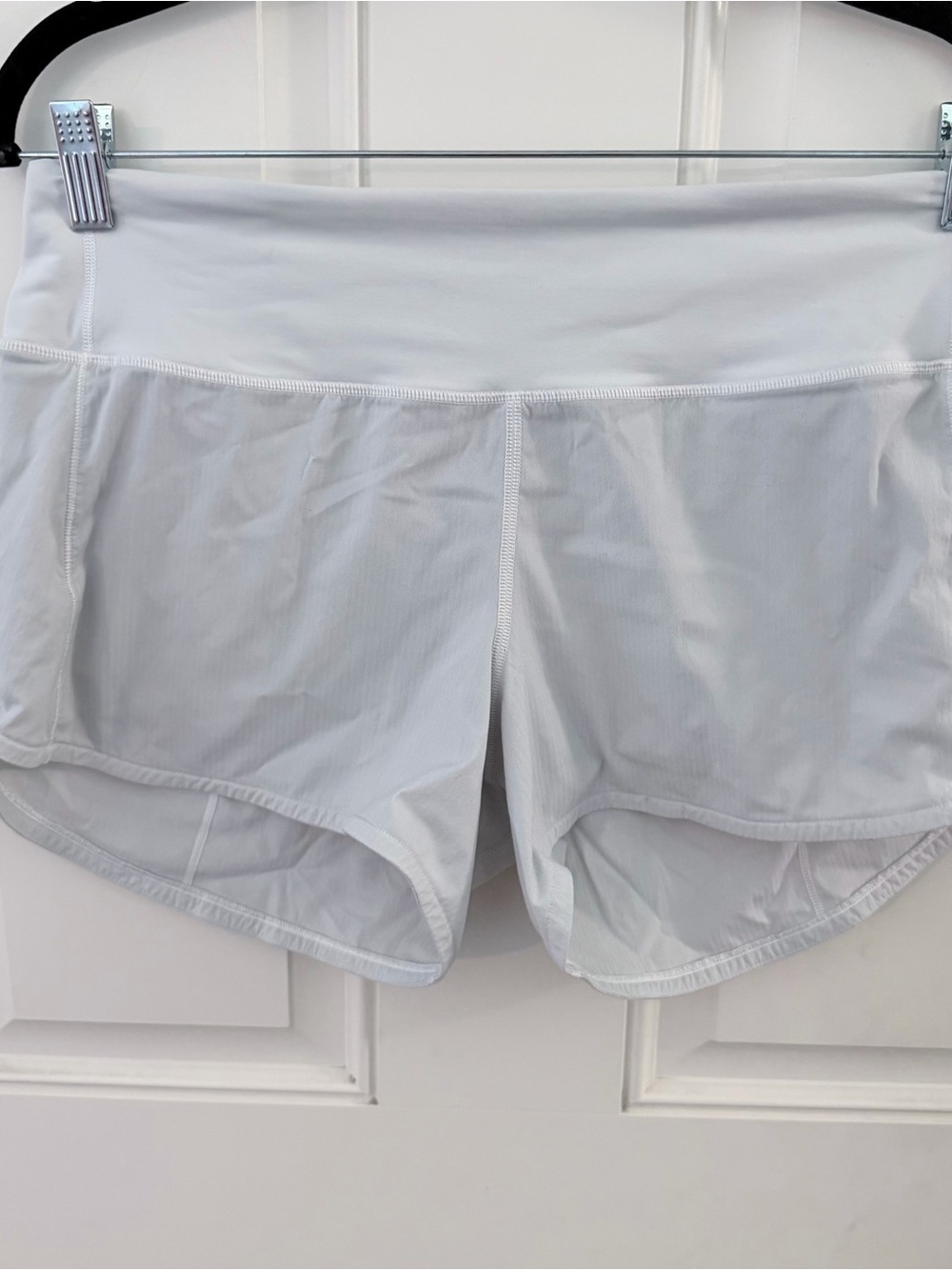 Lululemon Speed Up Shorts 8 | Light Gray Lined Running